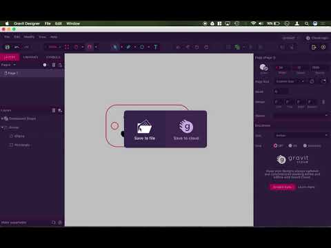 Gravit 17   How to save your Designs