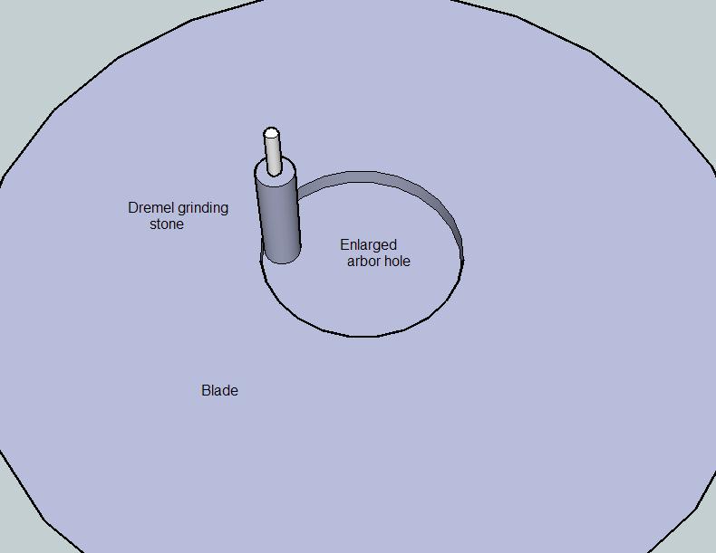 Grinding arbor hole.JPG