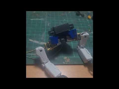 Gundam RX-78-2 Test motoriduttori dc braccia