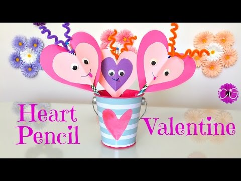 HEART PENCIL VALENTINES!  SO CUTE!