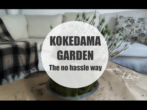 HOW TO MAKE A KOKEDAMA MOSS BALL. THE NO HASSLE WAY