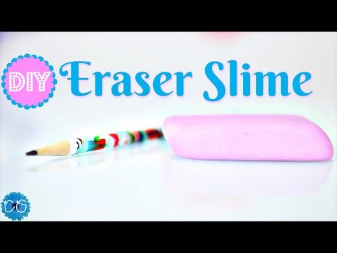 HOW TO MAKE ERASER SLIME!  EASY - NO BORAX!