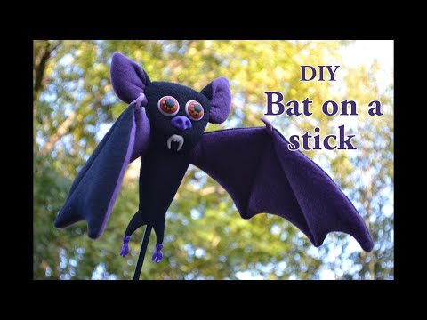 Halloween Special- How to make a DIY vampire bat puppet(Custom Foam Professional Puppets)