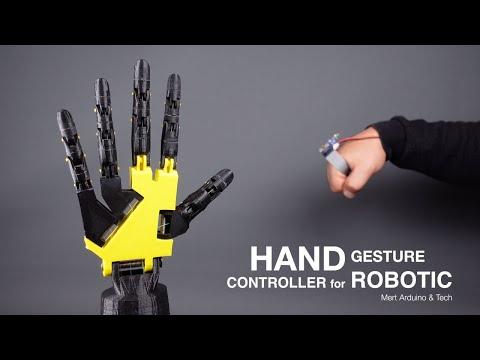 Hand gesture controller for robotic