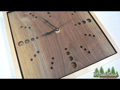 Handmade Walnut Clock