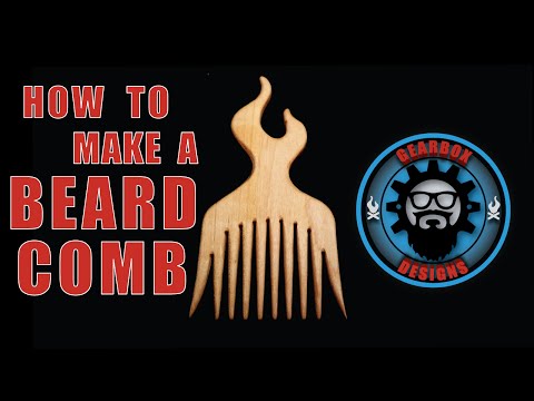 Handmade Wood Beard Comb - How to with Gearbox Designs