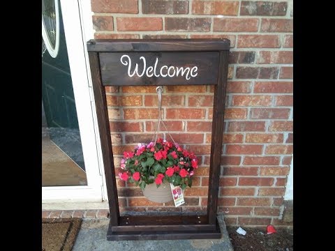 Hanging Flower Basket Stand | DIY project