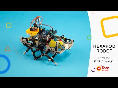 Hexapod Robot with Lego, Arduino, and 3D Printed Part