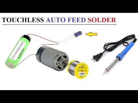 Homemade Auto Feed Solder Gun for Soldering Iron - Amazing motor idea