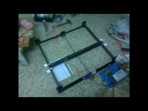 Homemade CNC #DIY ( Testing the Y axis )