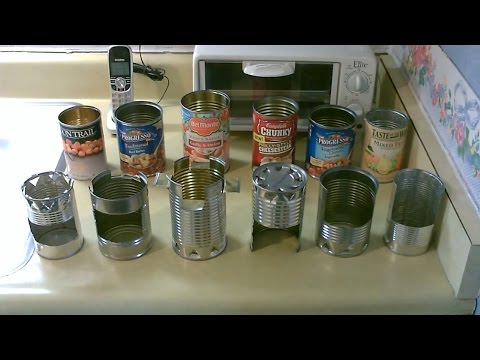 Homemade DIY Hobostoves! - Simple &amp;quot;Steel Can&amp;quot; Cookstoves - w/full instructions (7 complete builds)