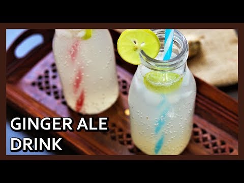 Homemade Ginger Ale Recipe | Ginger Ale Soda |  Healthy Kadai