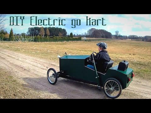 Homemade electric go kart for kids in vintage style - DIY build - part 1