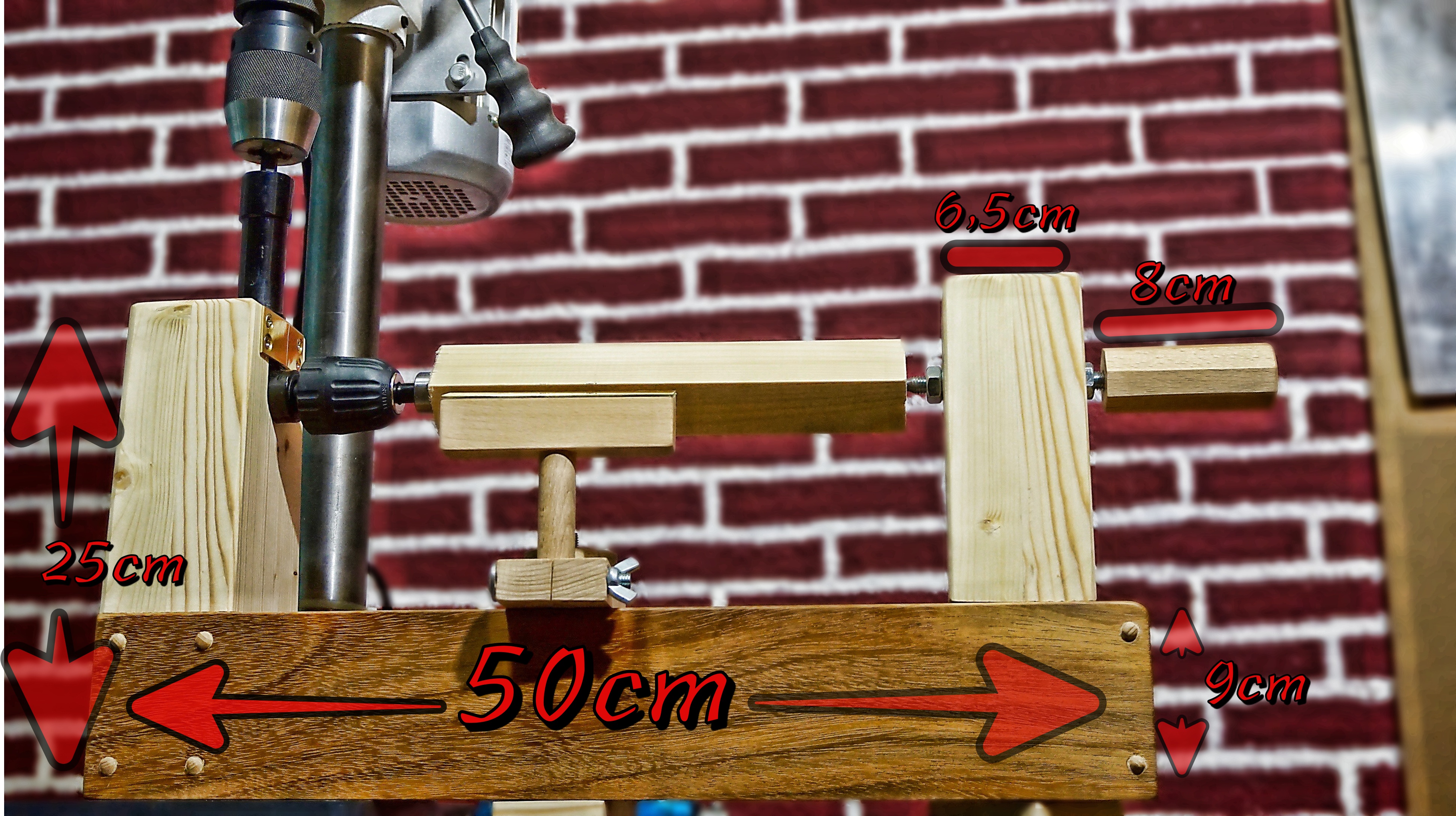 Homemade lathe for drill press.jpg