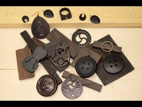 Homemade recycle Wood Jewelry / Bisuter&amp;iacute;a reciclando madera