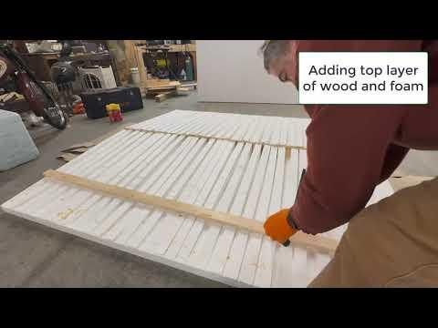 Hot Tub Hard Cover Glue Up