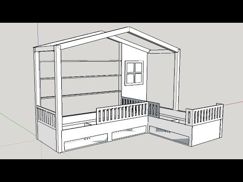 House shaped twin kids bed build (part 1)