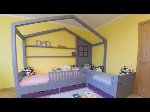 House shaped twin kids bed build (part 2)