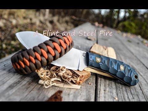 How I Make Fire With A Traditional Flint and Steel