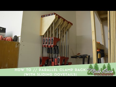 How To // Woodworking  Clamp Rack (With Sliding Dovetails)