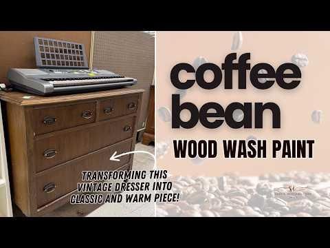 How To Apply A Coffee Bean Paint Wash