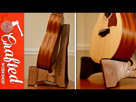 How To Build A DIY Wooden Guitar Stand (Free Template!)