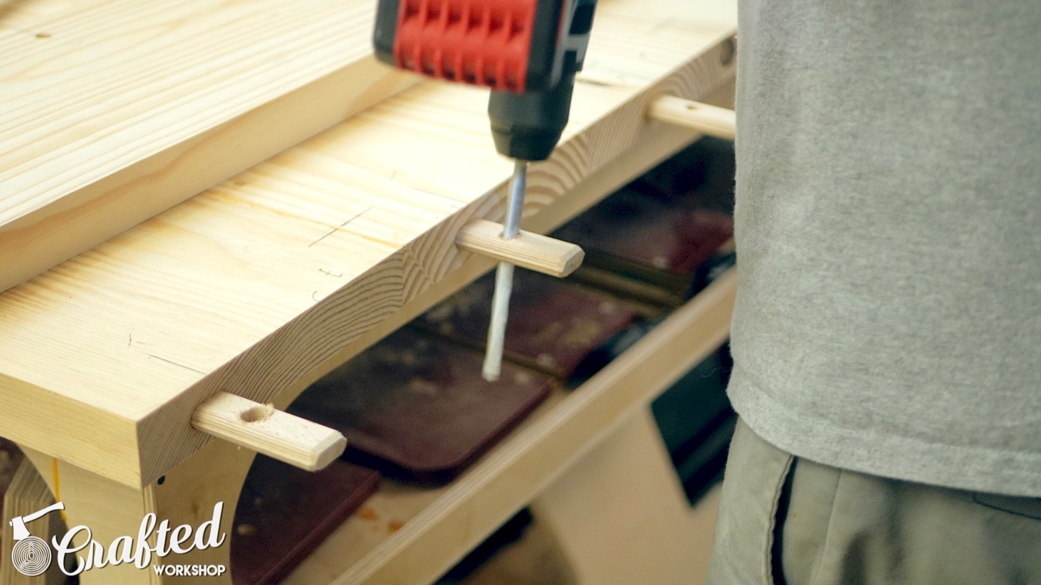 How To Build A Farmhouse Table and Benches For $250 | Woodworking DIY - 10.jpg