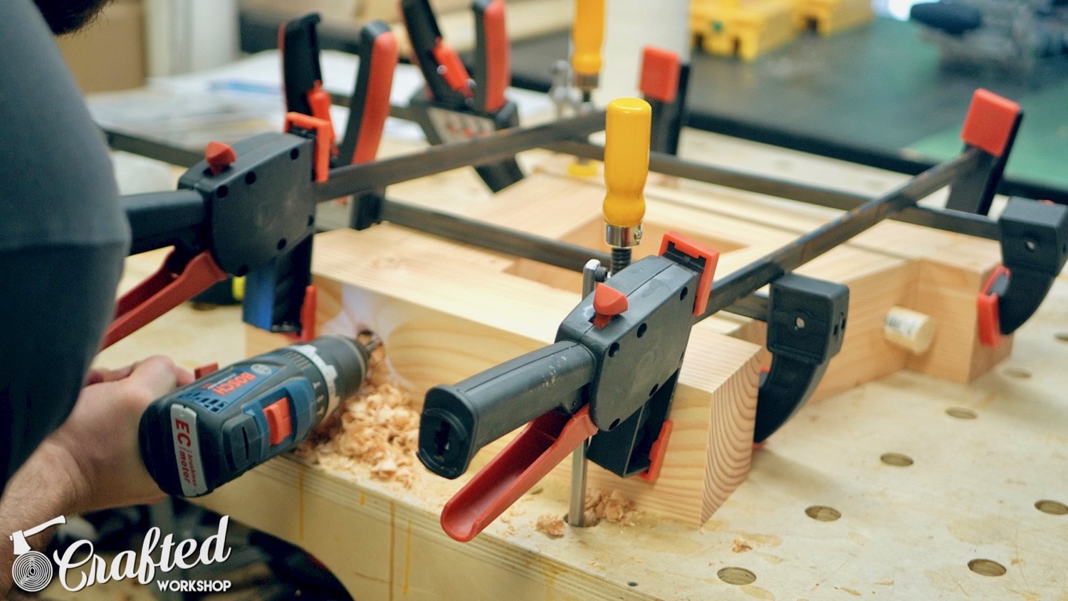 How To Build A Farmhouse Table and Benches For $250 | Woodworking DIY - 18.jpg