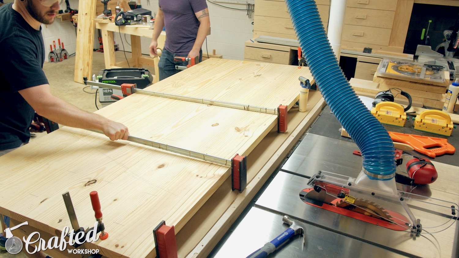 How To Build A Farmhouse Table and Benches For $250 | Woodworking DIY - 5.jpg