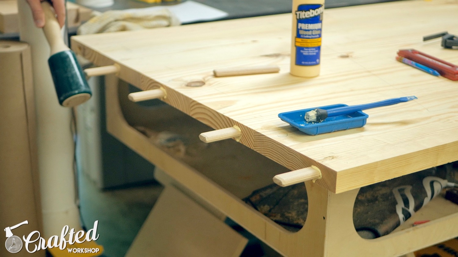 How To Build A Farmhouse Table and Benches For $250 | Woodworking DIY - 8.jpg