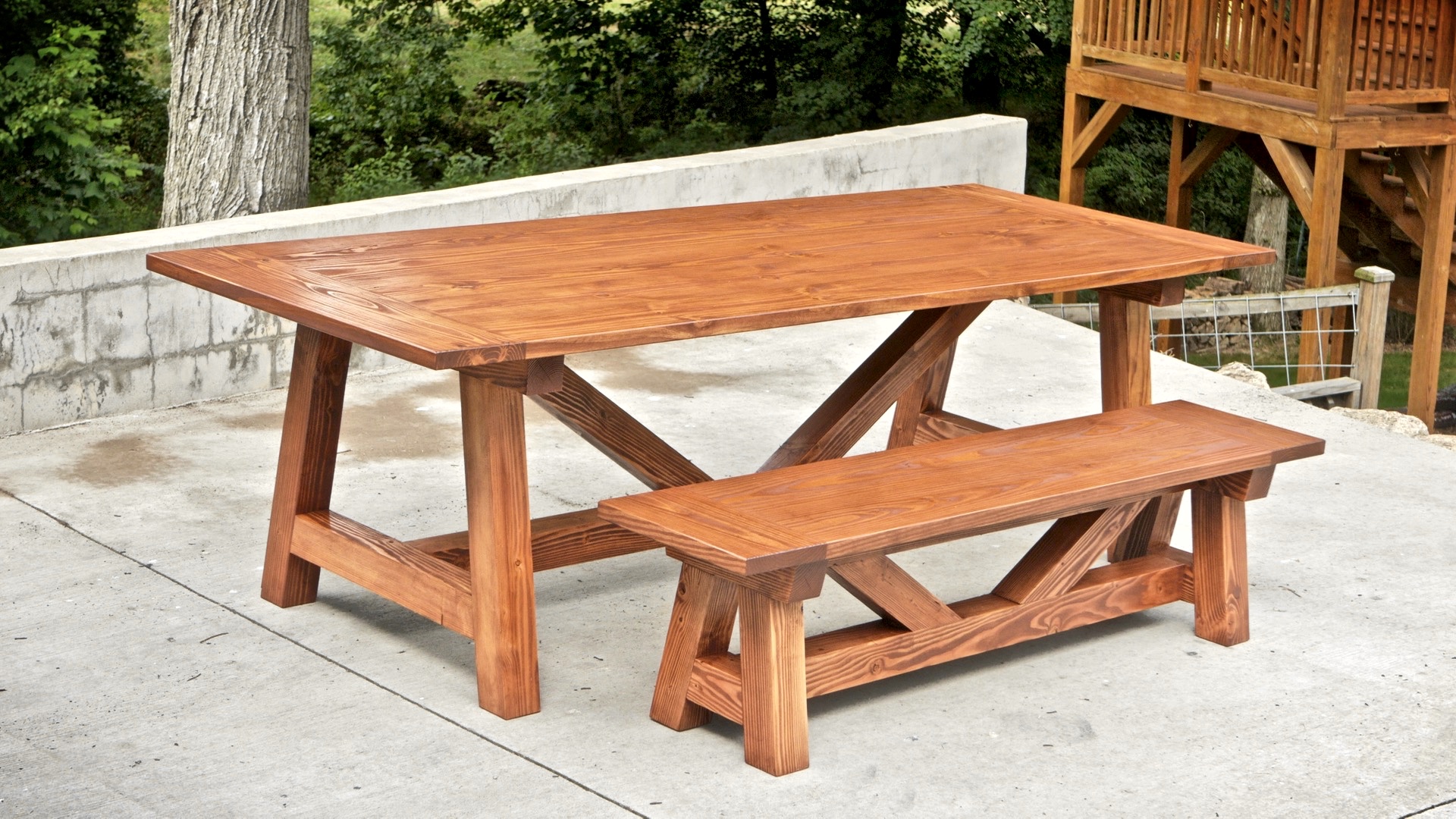 How To Build A Farmhouse Table and Benches For $250 | Woodworking DIY.jpg