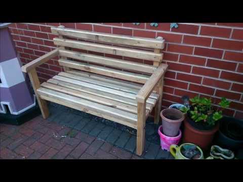 How To Build A Garden Bench Out Of Reclaimed Wood Step By Step