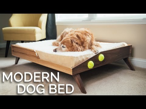 How To Build A Mid Century Modern Dog Bed || Woodworking DIY || Bevelish Creations