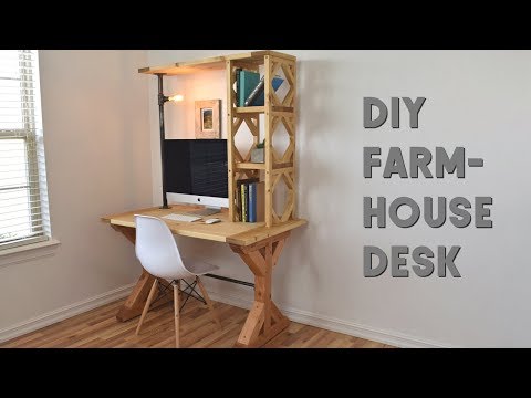 How To Build An Easy Farmhouse Desk | DIY