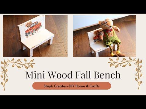 How To Create A Mini Wood Fall Bench