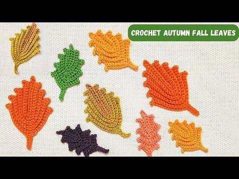 How To Crochet Easy Autumn Fall Leaves