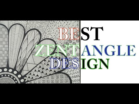 How To Draw Complex Zentangle Art Design For Beginners, Easy Tutorial Doodle Drawing Step By Step