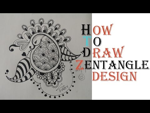 How To Draw Complex Zentangle Art Design For Beginners, Easy Tutorial Doodle Drawing Step By Step