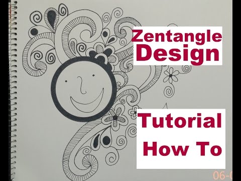 How To Draw Complex Zentangle Art Design For Beginners, Easy Tutorial Doodle Drawing Step By Step