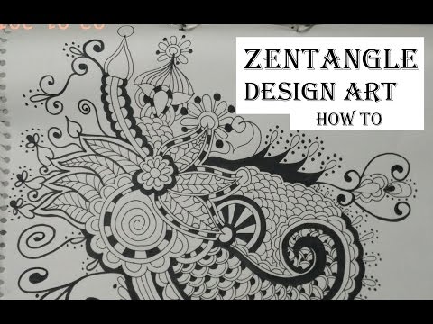 How To Draw Complex Zentangle Art Design For Beginners, Easy Tutorial Doodle Drawing Step By Step