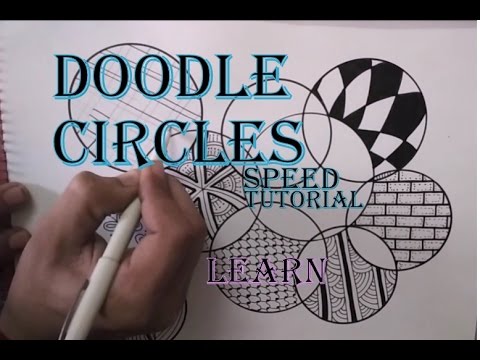 How To Draw Complex Zentangle Circles Drawing Speed Tutorial Step by Step Doodle for Beginners #10