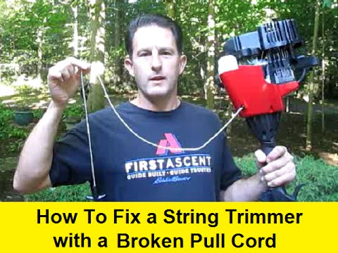 How To Fix a String Trimmer with a Broken Pull Cord