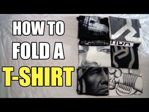 How To Fold a T-Shirt! Best Way!