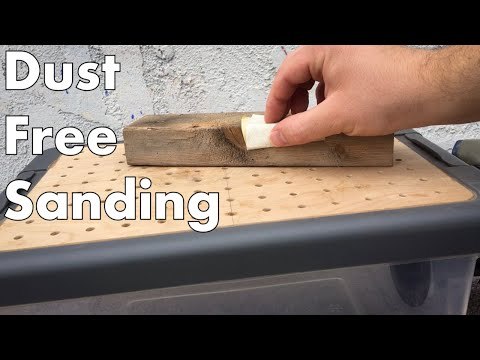 How To Make A Downdraft Table Using A Storage Container // Super Simple Diy