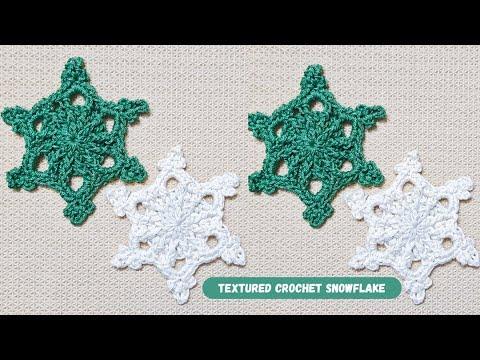 How To Make A Easy Textured Crochet Snowflake