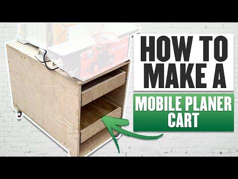 How To Make A Mobile Planer Cart - Mobile Milling Station