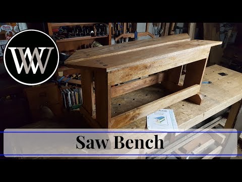 How To Make A Saw Bench // Hand Tool Woodworking project