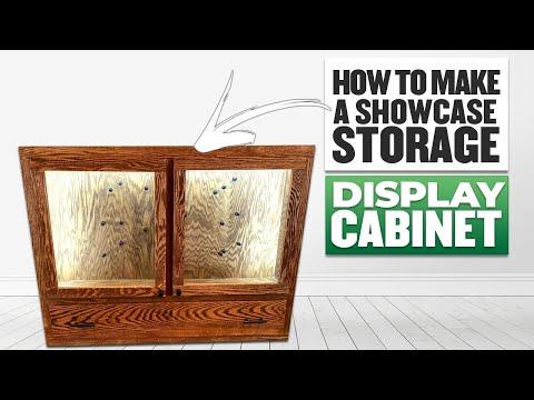 How To Make A Showcase Storage Cabinet | DIY Display Cabinet