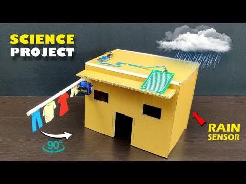 How To Make Rain Detector Project|| Rain Sensor Clothes Protection|| Rain Detector Project #science