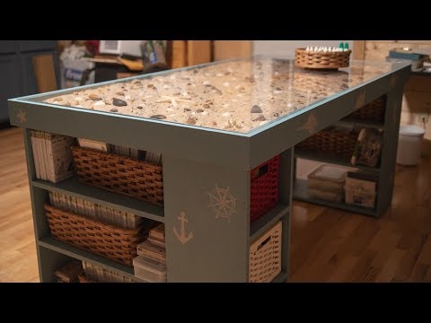 How To Make a Craft Table with a Seascape